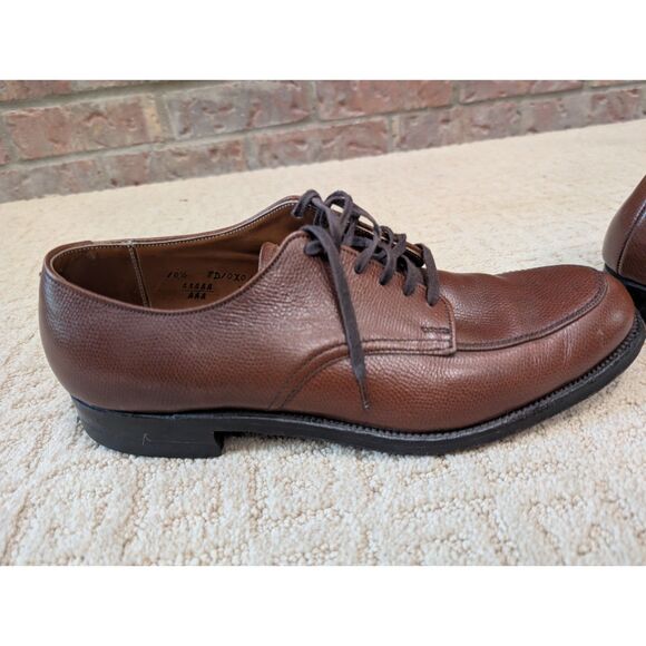 Alden Shoe Men 10.5 Brown Leather Split Toe Blucher Foot Balance Made in USA main image 10
